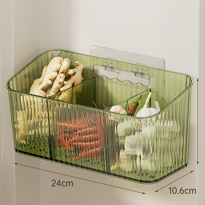 Wall-Mounted Clear Storage Organizer