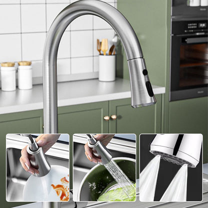 Splash Proof Faucet Extender with 9 joints for Kitchen Bathroom Sink