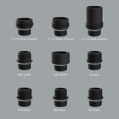 Splash Proof Faucet Extender with 9 joints for Kitchen Bathroom Sink